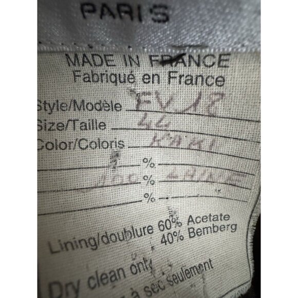 Balenciaga Paris Khaki Double Breasted Blazer Jacket Vintage 40 Hourglass Wool - Picture 4 of 13